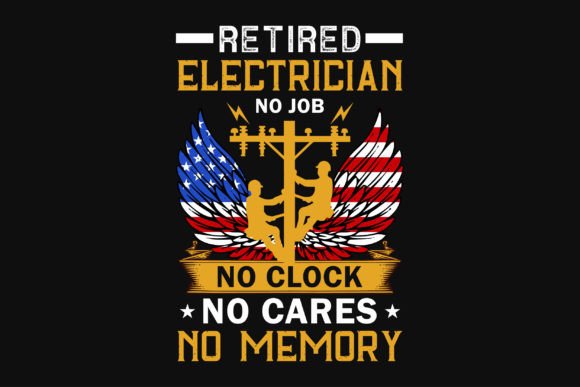 Electrician Typography Graphics & T-Shirt Designs