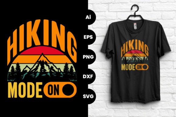 Hiking Mode Graphics for T-Shirt Designs