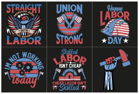 Labor Day Premium Graphic Bundle 2: Graphics & T-Shirt Designs