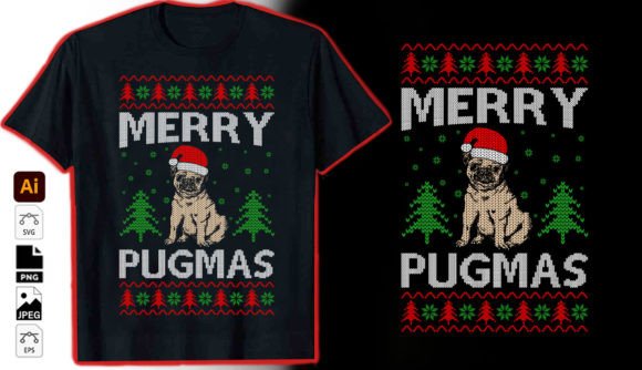 Merry Pugmas Graphics & T-Shirt Designs Review