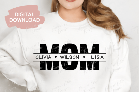 Mother s Day Graphic, Mom Monogram Graphics & T-Shirt Designs