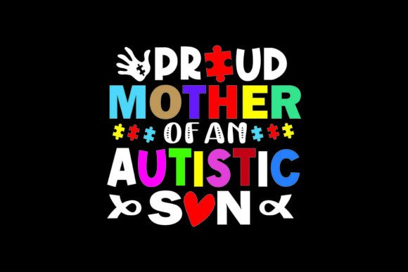 Proud Mother Son Graphic: T-Shirt Designs & Graphics